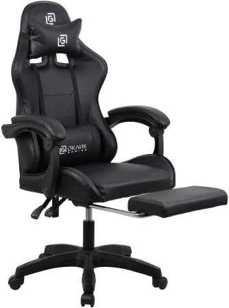 Кресло игровое Оклик Camper черный сиденье черный искусст.кожа/сетка с подголов. крестов. пластик че