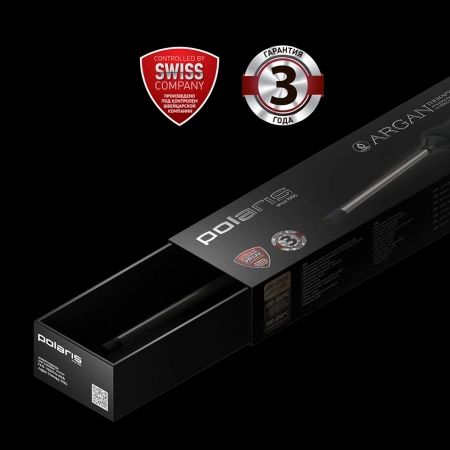 Щипцы Polaris PHS 1509TAi stick Argan Therapy PRO 40Вт черный макс.темп.:220С покрытие:турмалиновое (PHS 1509TAI)