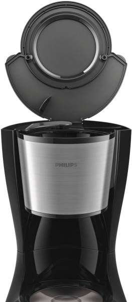 Кофеварка капельная Philips HD7462/20 1000Вт черный/серебристый