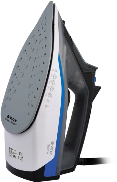 Утюг Vitek VT-8329 2600Вт черный/белый/синий