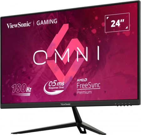 Монитор ViewSonic 24" VX2428 черный IPS LED 16:9 HDMI M/M матовая 250cd 178гр/178гр 1920x1080 180Hz FreeSync Premium DP FHD 3.1кг