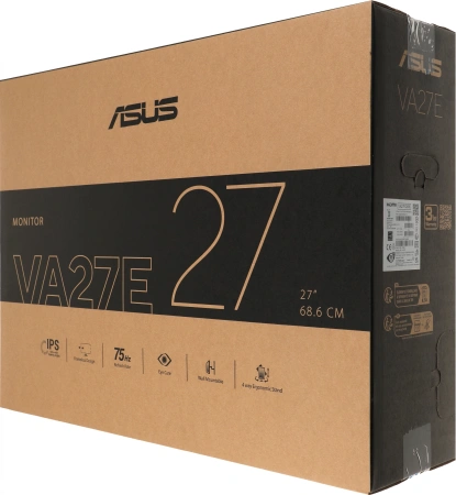 Монитор Asus 27" VA27EQSB черный IPS LED 16:9 HDMI M/M матовая HAS Piv 300cd 178гр/178гр 1920x1080 75Hz VGA DP FHD USB 6кг