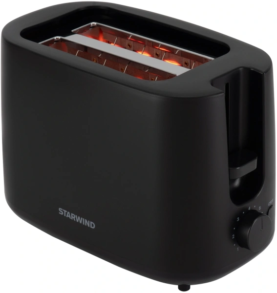 Тостер Starwind ST3106 750Вт черный/черный