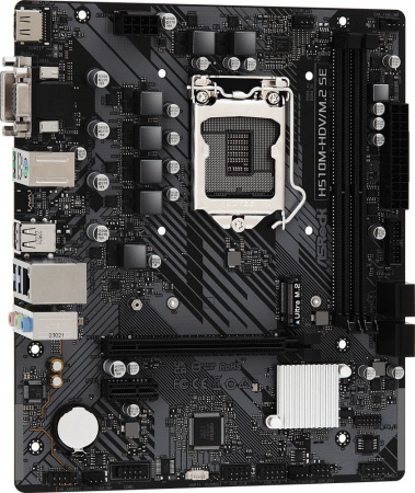 Материнская плата Asrock H510M-HDV/M.2 SE Soc-1200 Intel H470 2xDDR4 mATX AC`97 8ch(7.1) GbLAN+VGA+D