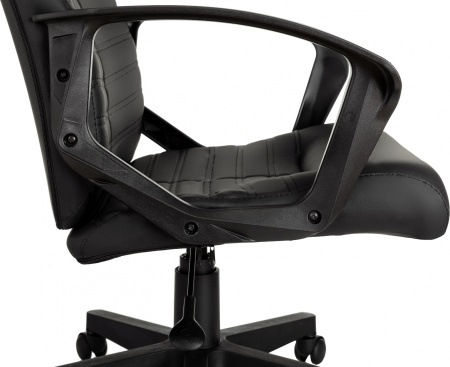 Кресло руководителя Бюрократ CH-480LT черный эко.кожа крестов. пластик