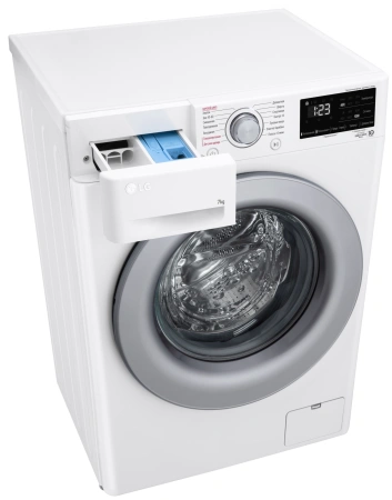 Стиральная машина LG F2V3HS4W класс: A загр.фронтальная макс.:7кг белый инвертер