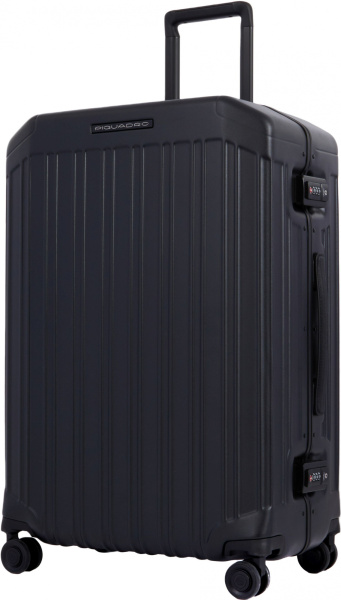 Чемодан Piquadro PQ-LM (BV4427PQLM/NO) 46x68x26.5см 67л. 4.63кг. поликарбонат/натур.кожа черный матов.