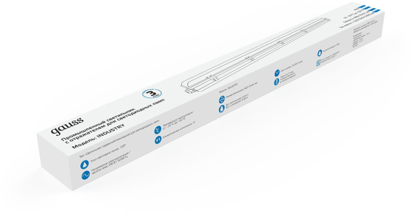 Светильник Gauss Industry 909410160 серый