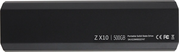 Накопитель SSD Netac USB-C 500GB NT01ZX10-500G-32BK ZX10 1.8" черный