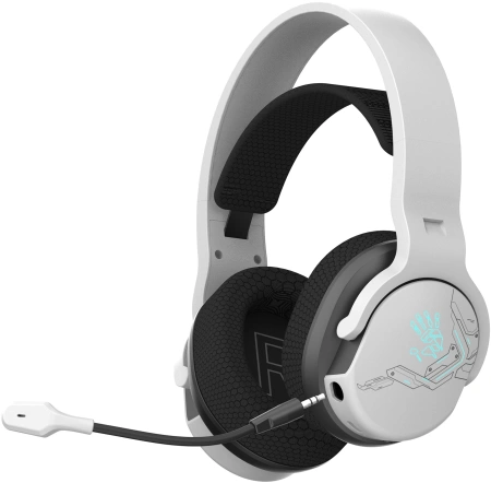 Наушники с микрофоном A4Tech Bloody GR370 белый мониторные BT/Radio/3.5mm (GR370)