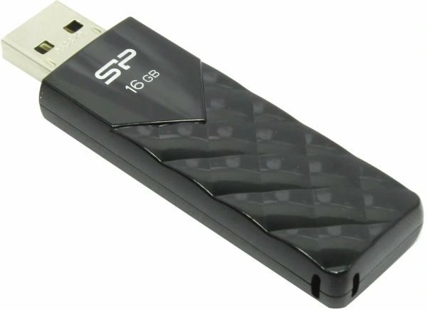 Флеш Диск Silicon Power 16Gb Ultima U03 SP016GBUF2U03V1K USB2.0 черный