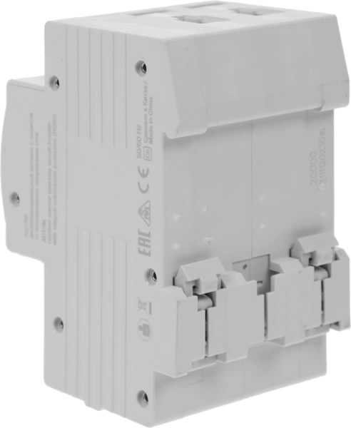 Выключатель автом. дифф. тока IEK MAD12-2-016-C-030 АД12М 16A тип C 4.5kA 30мА A 2П 230В 3мод белый (упак.:1шт)
