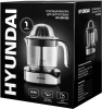 Соковыжималка цитрусовая Hyundai HY-JC4123 30Вт рез.сок.:1200мл. черный/нержавеющая сталь