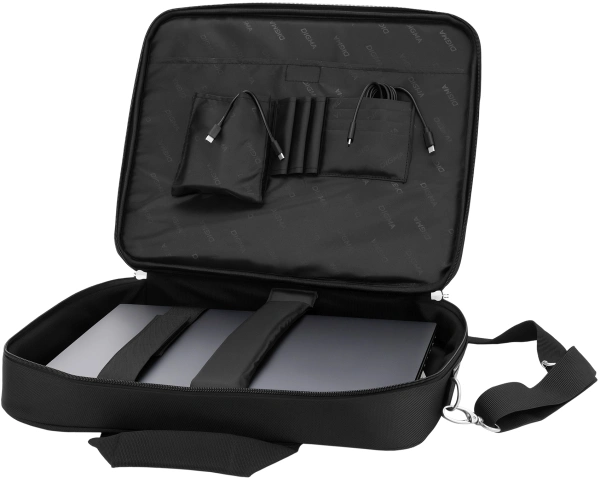 Сумка для ноутбука 15.6" Digma HC-212 черный/красный полиэстер (HC212BKR)