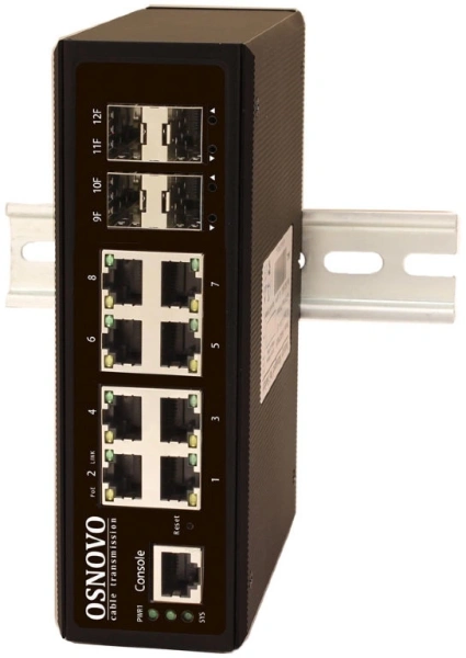 Коммутатор Osnovo SW-70804/IL 2xКомбо(1000BASE-T/SFP) управляемый
