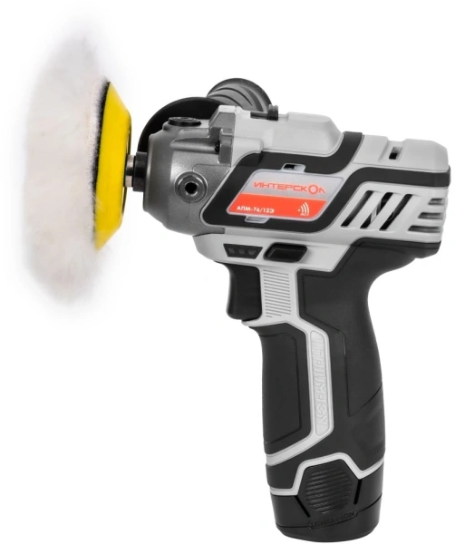 Полировальная машина Интерскол АПМ-76/12Э 8300об/мин рез.шпин.:M8 d=76мм (806.2.2.70)