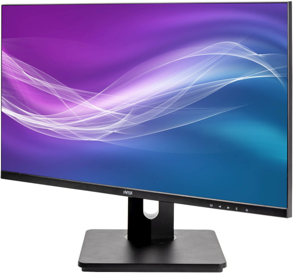 Монитор Hiper 23.8" EasyView HS2401H черный IPS LED 5ms 16:9 HDMI M/M матовая HAS 250cd 178гр/178гр 1920x1080 75Hz FreeSync VGA DP FHD 4.45кг
