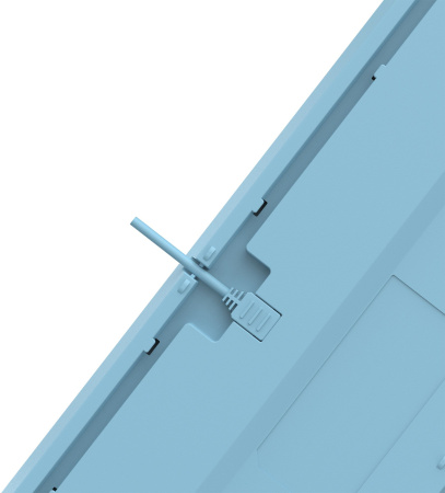 Клавиатура A4Tech Fstyler FS300 механическая белый/синий USB for gamer LED (FS300 PANDA SNOWBOARDING