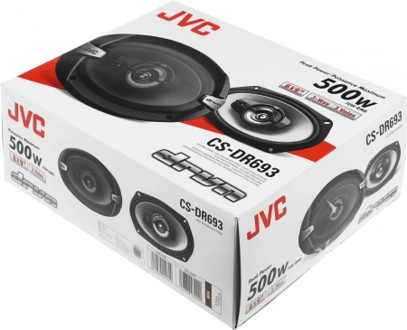 Колонки автомобильные JVC CS-DR693 500Вт 86дБ 4Ом 15x23см (6x9дюйм) (ком.:2кол.) коаксиальные трехполосные
