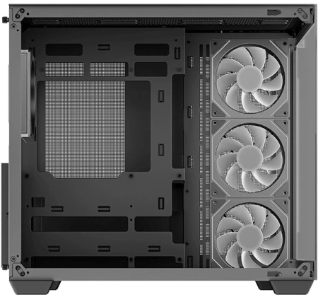 Корпус Deepcool CG530 4F черный без БП ATX 6x120mm 4x140mm 1xUSB3.0 audio bott PSU