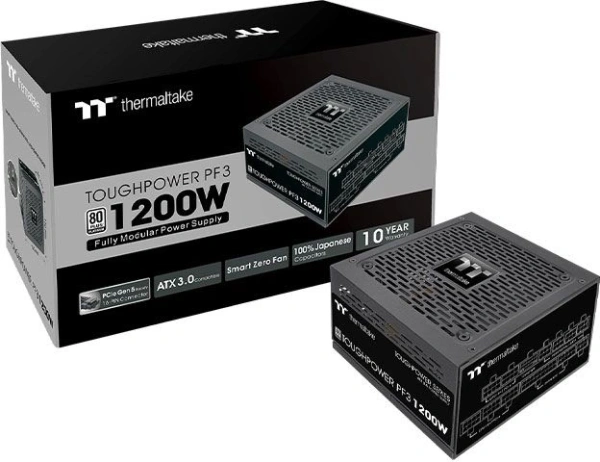 Блок питания Thermaltake ATX 1200W Toughpower PF3 Gen.5 80+ platinum 24pin APFC 140mm fan color LED