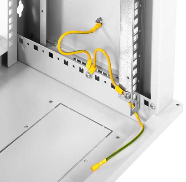 Шкаф коммутационный ЦМО ШРН-ЭКОНОМ (ШРН-Э-6.350) настенный 6U 600x350мм пер.дв.стекл 85кг серый 300мм 11.4кг 180град. 345мм