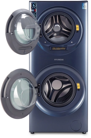 Стиральная машина Hyundai WMD9425 кл.:A+++ фронт. макс.:15кг (с сушкой) темно-серебристый