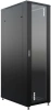 Шкаф серверный NTSS Премиум (NTSS-R42U80100GS-BL) напольный 42U 800x1000мм пер.дв.стекл металл 900кг черный 910мм 160кг 1987мм IP20 сталь