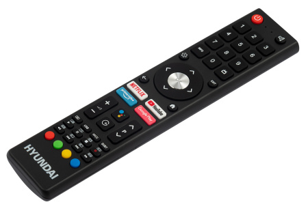 Телевизор QLED Hyundai 65" H-LED65QBU7500 Android TV Frameless черный 4K Ultra HD 60Hz DVB-T DVB-T2 DVB-C DVB-S DVB-S2 USB WiFi Smart TV