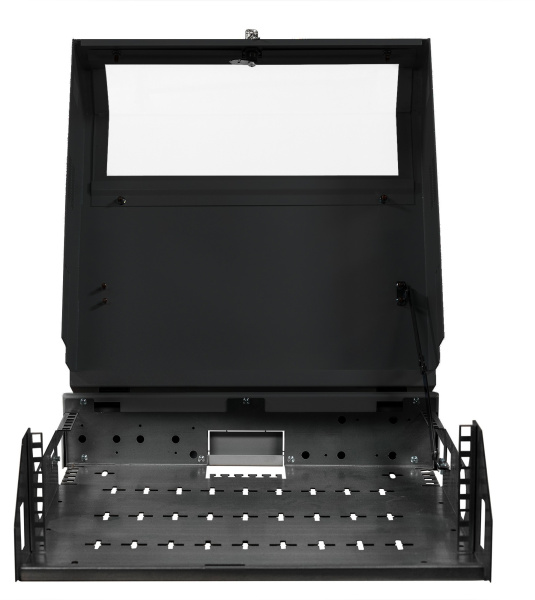 Шкаф коммутационный NTSS (NTSS-SOHO5U-BL) настенный 5U 520x140мм пер.дв.стекл несъемн.бок.пан. 80кг