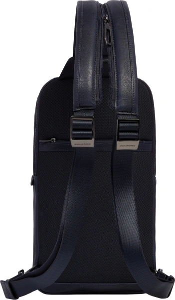 Рюкзак слинг мужской Piquadro Cronus CA6686S134/BLU синий кожа