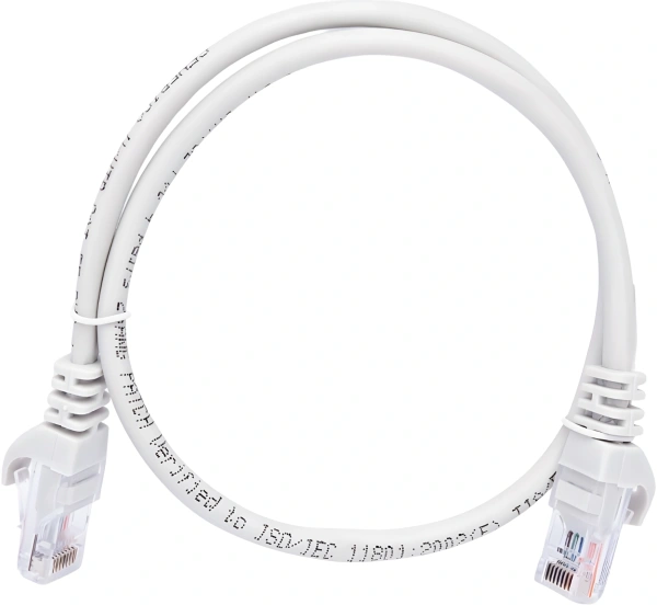 Патч-корд ITK PC01-C5EU-05M UTP RJ-45 вил.-вилка RJ-45 кат.5E 0.5м серый ПВХ