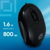 Мышь Оклик 105S черный оптическая (800dpi) USB для ноутбука (3but)