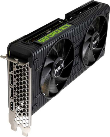 Видеокарта Palit PCI-E 4.0 PA-RTX3060 DUAL 12G NVIDIA GeForce RTX 3060 12288Mb 192 GDDR6 1320/15000 HDMIx1 DPx3 HDCP Ret