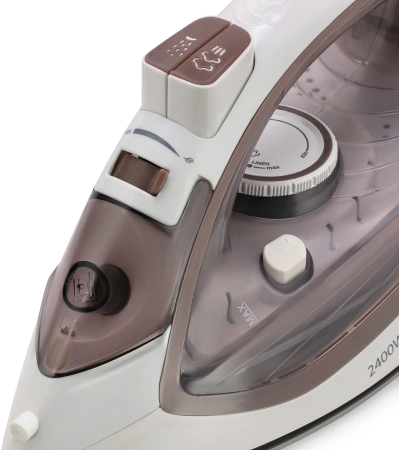 Утюг Maxwell MW-3047 2400Вт белый/коричневый