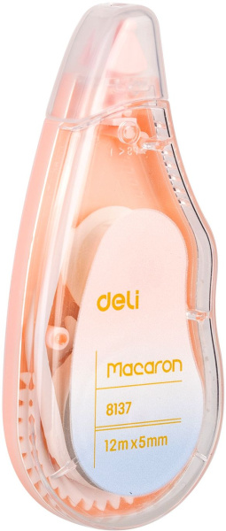 Лента коррект. Deli EH333 12мx5мм ассорти корпус белый блистер (упак.:3шт)