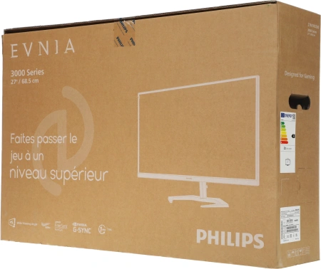 Монитор Philips 27" Evnia Gaming 27M1N3200ZS/01 черный IPS LED 1ms 16:9 HDMI матовая 250cd 178гр/178гр 1920x1080 165Hz FreeSync Premium DP FHD 5.15кг