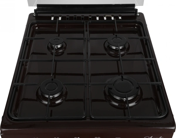 Плита Газовая Лысьва ГП 400 МС-2у коричневый (стеклянная крышка) реш.чугун