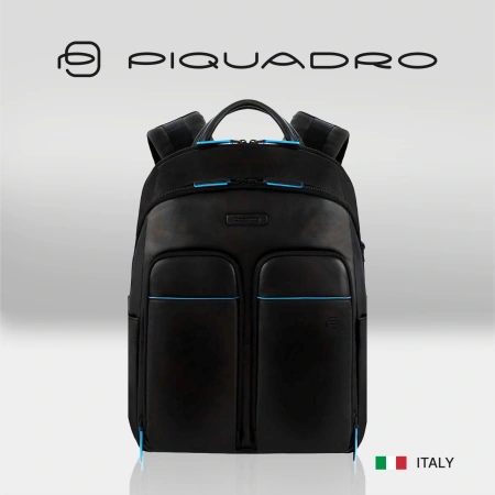 Рюкзак мужской Piquadro Blue Square Revamp CA5574B2V/N черный кожа