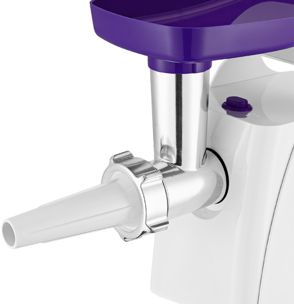 Мясорубка Kitfort КТ-2112-1 1300Вт белый/синий