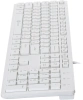 Клавиатура Оклик 500M белый USB slim Multimedia