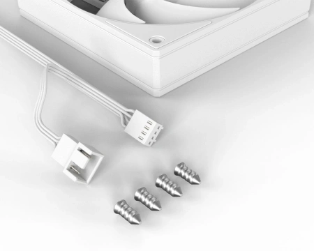 Вентилятор для корпуса ID-Cooling AS-120-W 120х120x25 белый 4-pin 27.2дБ Ret