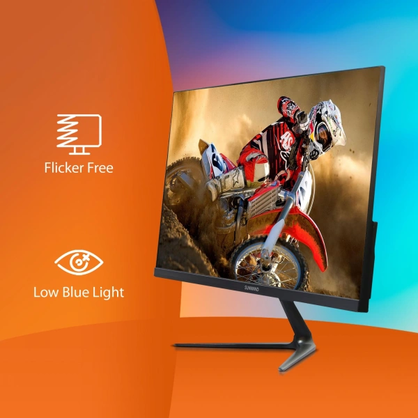 Монитор SunWind 21.5" SM-22FV222 VA FHD чер 5ms HDMI VGA 100Hz 250cd Ex