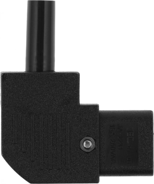 Вилка Lanmaster LAN-IEC-320-C13/90 (упак.:1шт) 1м черный