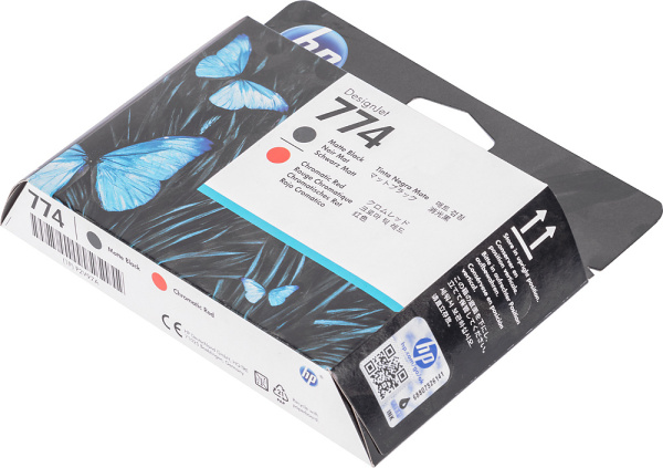 Картридж струйный HP 774 P2V97A черный/красный (775мл) для HP DJ Z6810