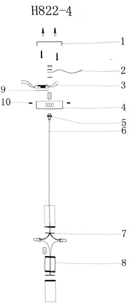 Светильник Hiper Roll H822-4 подвес. 3000K белый/золотистый