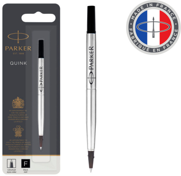 Стержень роллер Parker Quink Z01 (CW1950321) F 0.5мм черные чернила блистер