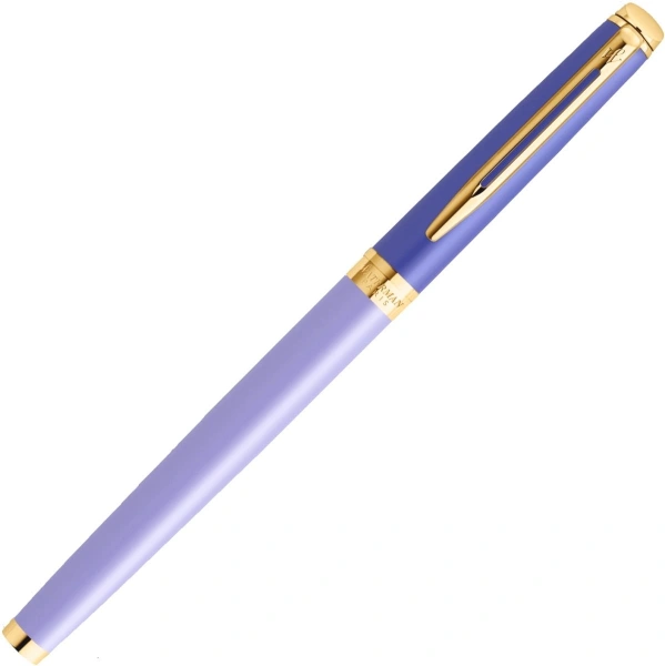 Ручка перьев. Waterman Hemisphere Colour Blocking (2179900) Purple GT сталь нержавеющая/позолота F подар.кор.