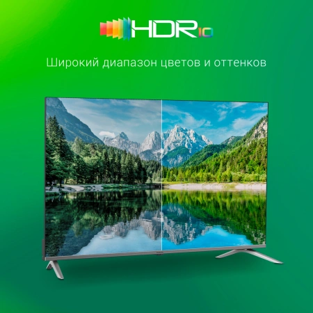 Телевизор LED Digma 32" DM-LED32SBB39 Android TV Frameless Metal темно-серебристый/серебристый HD 60Hz DVB-T DVB-T2 DVB-C DVB-S DVB-S2 USB WiFi Smart TV
