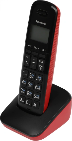 Р/Телефон Dect Panasonic KX-TGB610RUR красный/черный АОН
